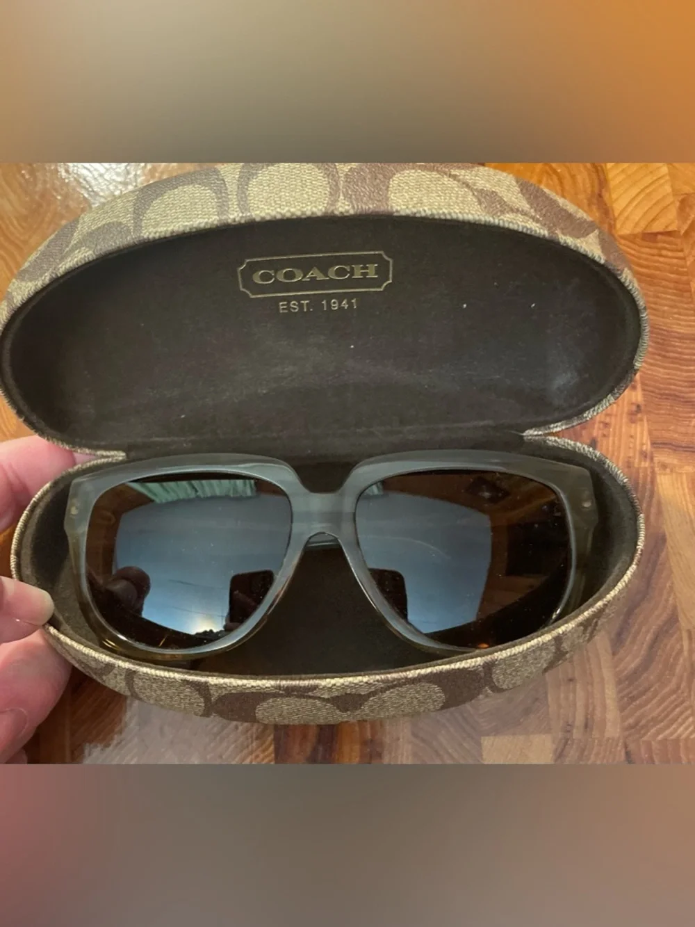 Coach Sunglasses Eyeglass Frames. LO73 Winnie. Seafoam Horn. Plastic. Women's